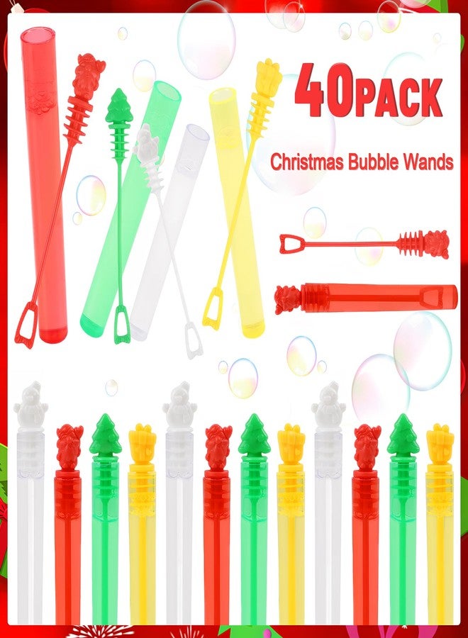 لوفر مجموعة LOAVER المكونة من 40 عصا فقاعات صغيرة للأطفال، هدايا مثالية لحفلات عيد الميلاد، ألعاب رائعة لحشو أكياس الهدايا، جوائز منزلية أو صفية. - Image 3